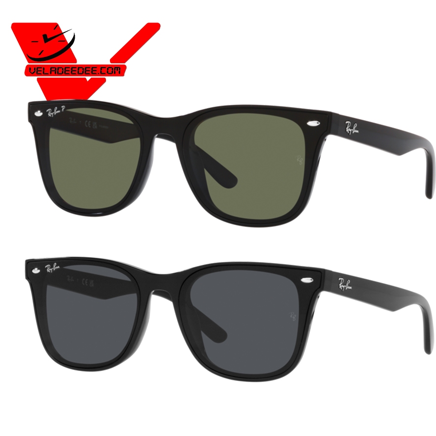 แว่นตากันแดด ยี่ห้อ Ray-Ban รุ่น Square RB4391D Lens Polarized 601/81 (เลนส์GREY) 601/9A (เลนส์Green