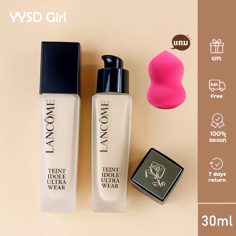 【 แท้/พร้อมส่ง】LANC0ME Teint Idole Ultra Wear Foundation SPF38/PA+++ 30 ml