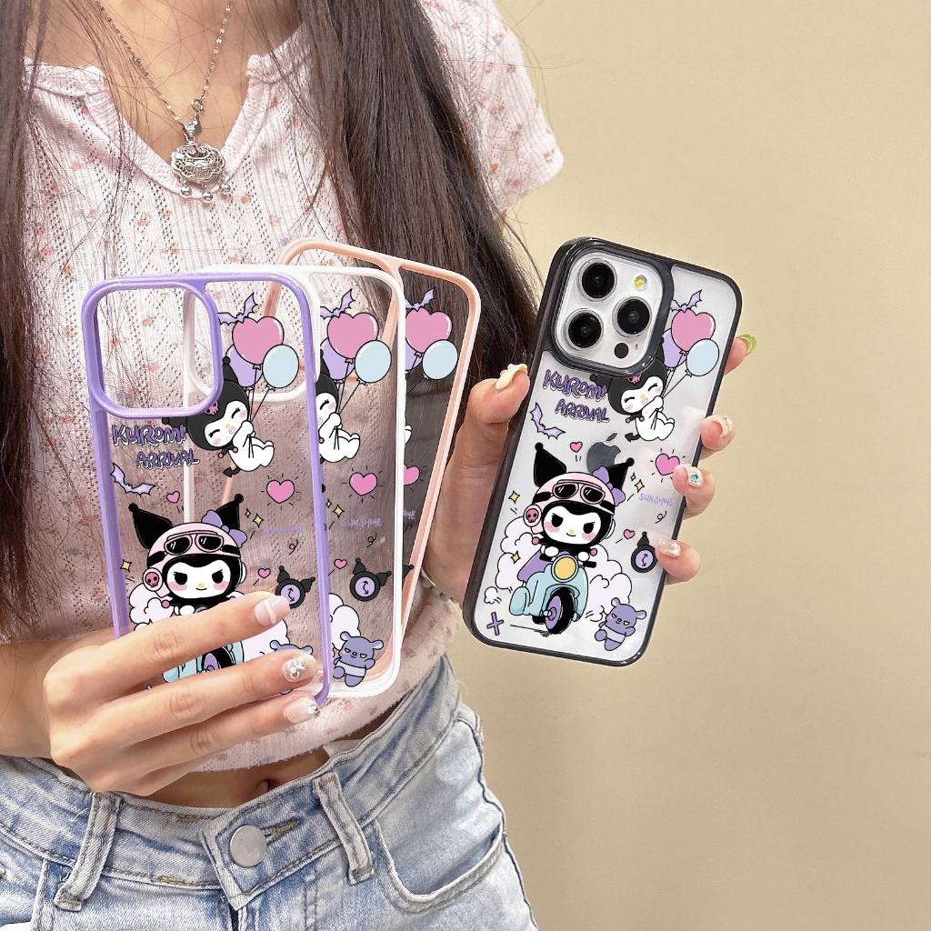 ซื้อ1แถม1 เคสไอโฟน13 7 8 11 12 14 15 16 16Pro 16Plus 16ProMax X XS XR sanrio คุโรมิ กันกระแทก iPhone Case