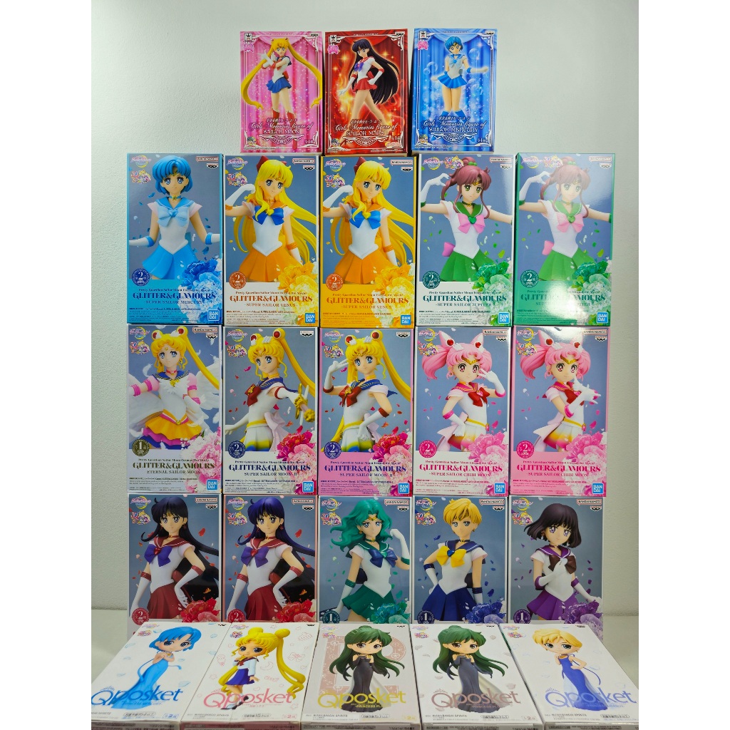 [ฟิกเกอร์แท้] Bishoujo Senshi Sailor Moon - Venus/ Mars/ Uranus / Neptune / Saturn - Glitter & Glamours (Bandai Spirits)