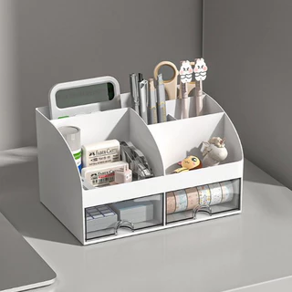 ฟรีสติ๊กเกอร์ กล่องเก็บของ storage box กล่องใส่เครื่องสำอาง มีลิ้นชัก กล่องปากกา กล่องใส่ของอเนกประสงค์