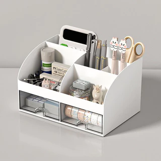 ฟรีสติ๊กเกอร์ กล่องเก็บของ storage box กล่องใส่เครื่องสำอาง มีลิ้นชัก กล่องปากกา กล่องใส่ของอเนกประสงค์