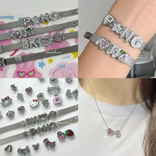 Sebofficial | ꒰1/1꒱ กำไลข้อมือสแตนเลส กำไลสายนาฬิกา สร้อยข้อมือ ชาร์ม เพิ่มจี้ตกแต่งได้ (ได้เฉพาะกำไลสแตนเลส)