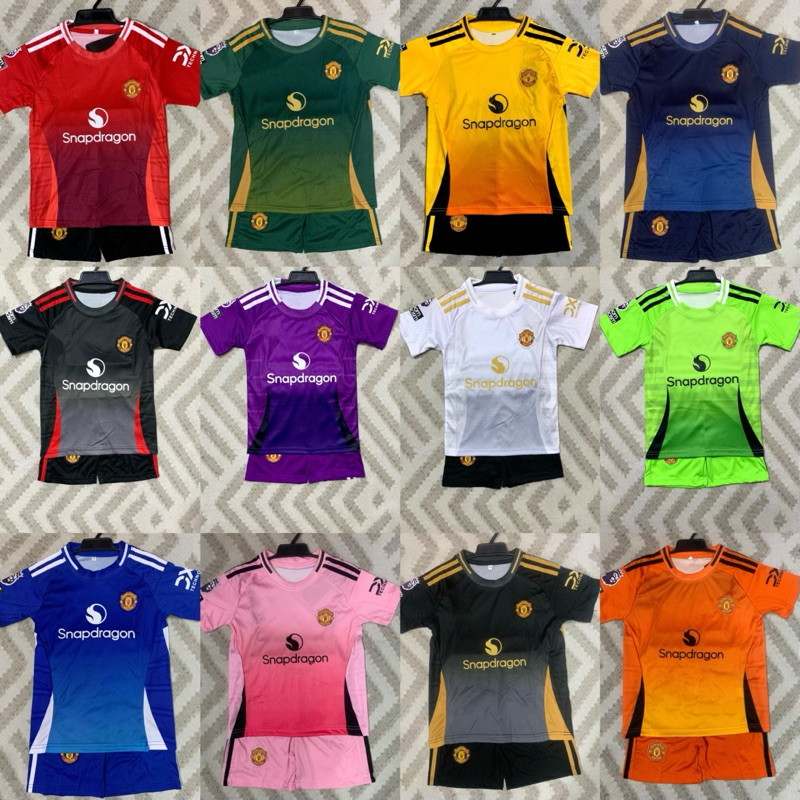 เสื้อบอล เด็ก รุ่นใหม่ล่าสุด เสื้อพร้อมกางเกง 2024/2025