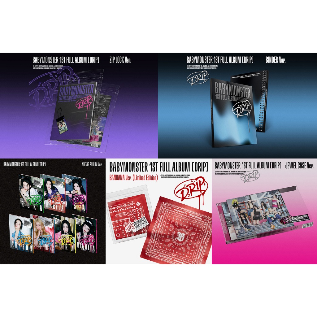 พร้อมส่งในไทย BABYMONSTER 1st Album "DRIP" + Makestar POB