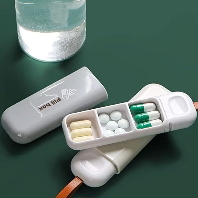 กล่องเก็บยา ป้องกันความชื้น ขนาดเล็ก แบบพกพา pill box L252