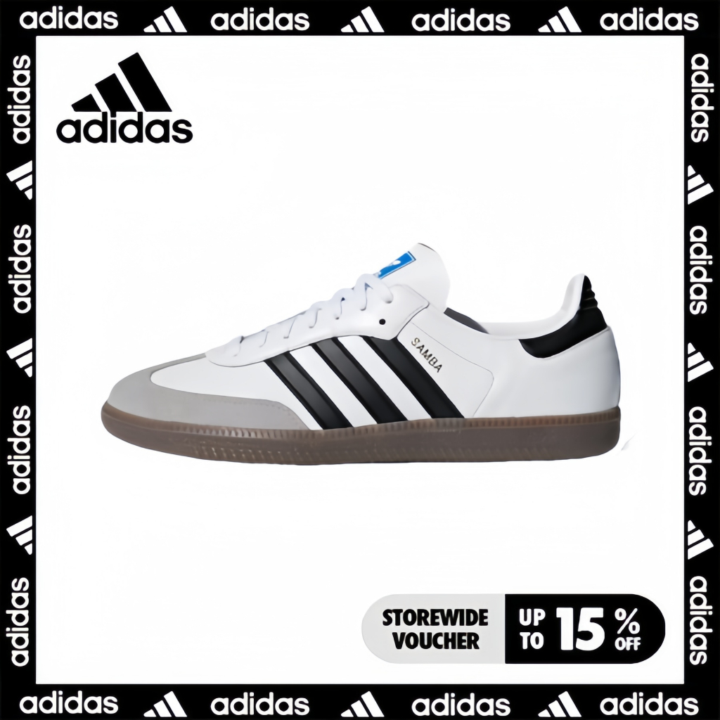 (ของแท้ 100%) adidas originals Samba vegan รองเท้าผ้าใบลำลองและสบายสำหรับผู้ชายและผู้หญิง