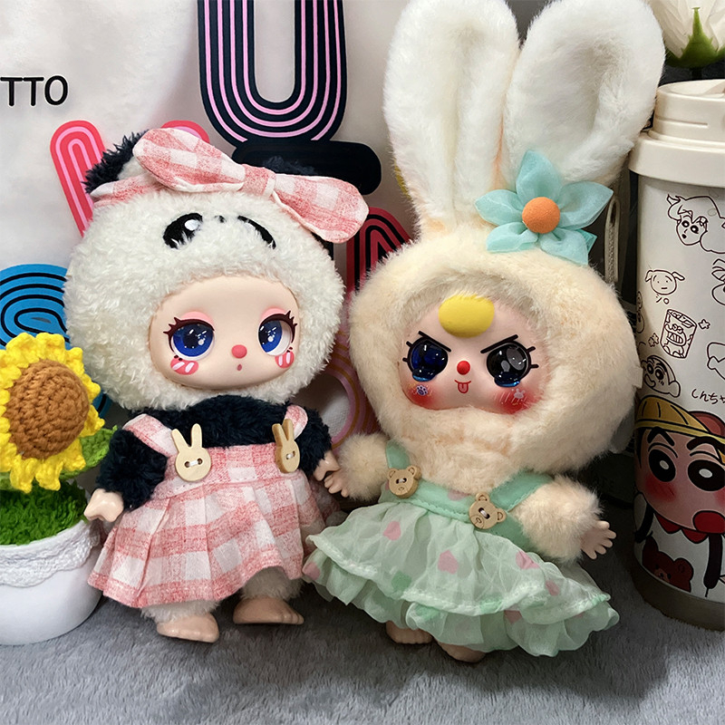 ชุด Baby Three macaron, liila lucky cat ,labubu ไม่รวมตัวตุ๊กตา ชุดเบบี้ทรีมาการอง