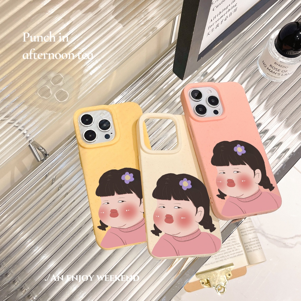 พร้อมส่ง เคสไอโฟน 7 8 XR X XS MAX น่ารัก สาวตลก สําหรับ Case for iPhone 11 12 13 14 15 16 pro plus pro max