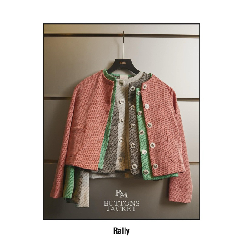 📍ฝากหิ้ว ส่งฟรี‼️ [ใช้โค้ดส่วนลดแฟชั่น30%] RM Jacket Rally Button Jacket (เสื้อแจ็คเก็ตกระดุม โลโก้ 