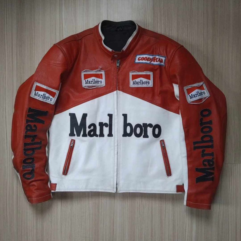 Marlboro Racing Vintage Leather Jacket Limited Edition Hype Streetwear