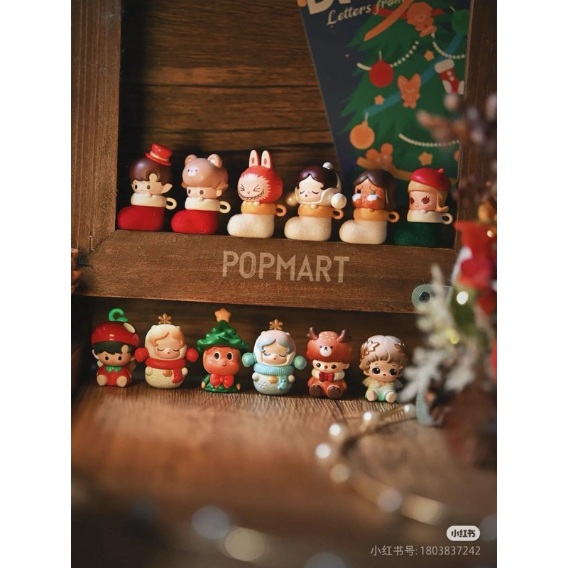 popmart POP BEAN Christmas (พร้อมส่ง ในไทย) ป็อบบีน ตุ๊กตาจิ๋ว ของขวัญ โมเดล คริสมาร์ต