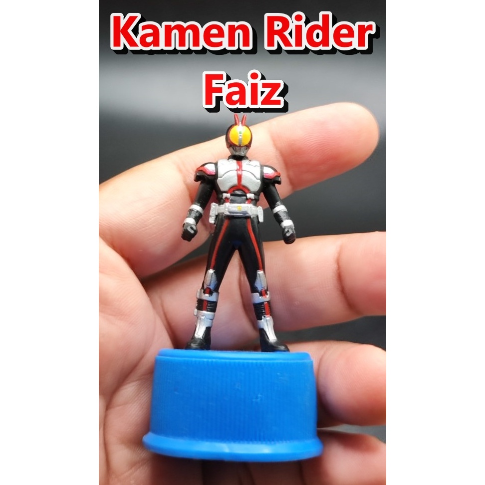 ฟิกเกอร์ งานฝา ไอ้มดแดง Kamen Rider Faiz Masked Rider Bottle Cap figure Bandai 2004