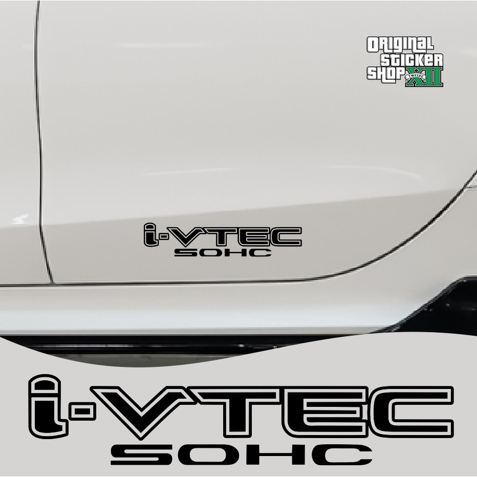 สติ๊กเกอร์ Honda i-vtec VTEC Turbo โลโก้ PVC กันน้ำ Sticker Car - รถยนต์, รถจักร