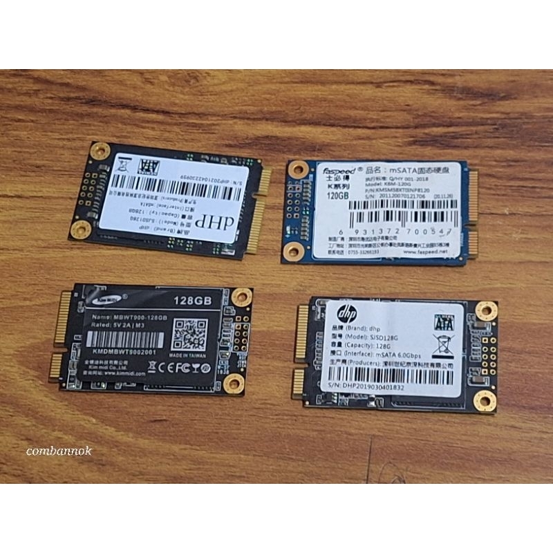 ssd mSATA 120GB มือสอง สภาพดี ใช้งานได้ปกติ  สินค้าพร้อมส่ง