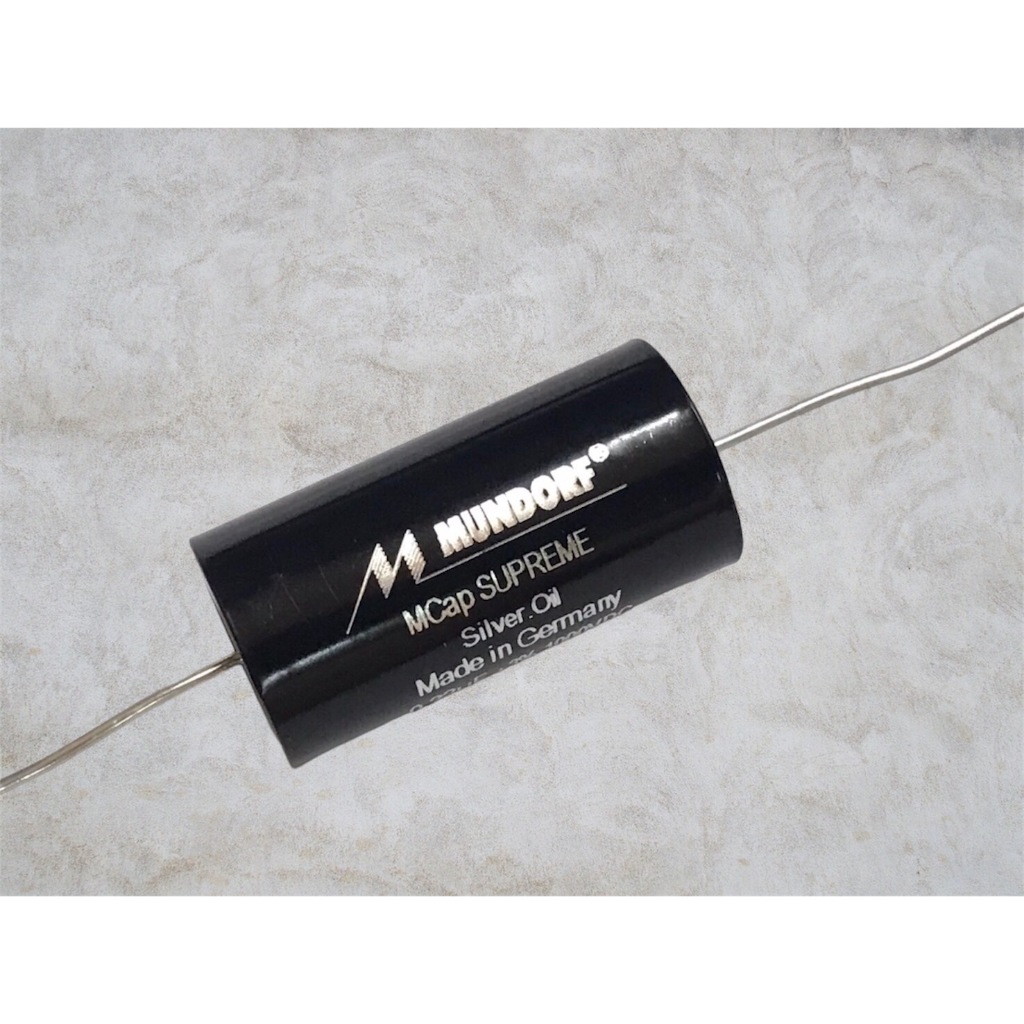 Capacitor Mundorf M Cap Supreme Silver Oil ค่า 0.22uF 1000V