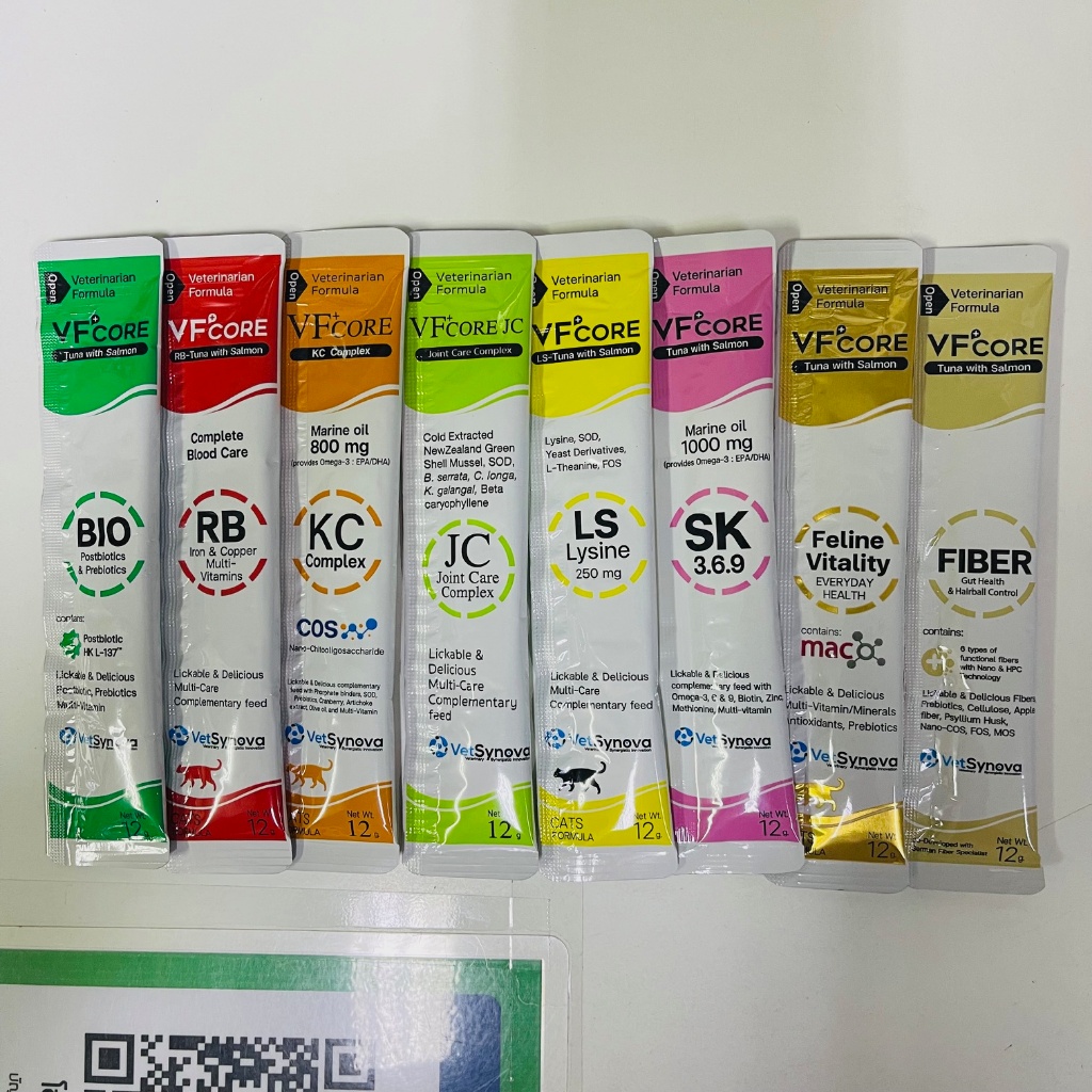 VF+ core ขนมแมวเลียสูตรประกอบการรักษา สามารถให้สุนัขทานได้