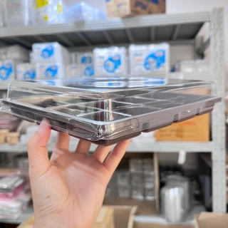 เปี๊ยะไส้ทะลัก🔥🔥 FP5 ( 12 หลุม ) ฐานน้ำตาล แพ็ค 25 ชิ้น ใส่ขนมเบเกอรี่ ขนมเปี๊ยะ กล่อง12ช่อง fp5 fp-5 FF-5 FP-5
