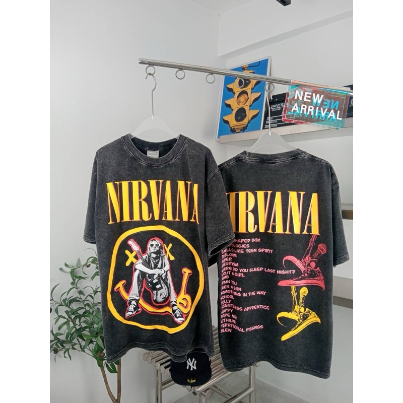 เสื้อยืดโอเวอร์ไซส์ งานผ้าฟอกวินเทจ No.112