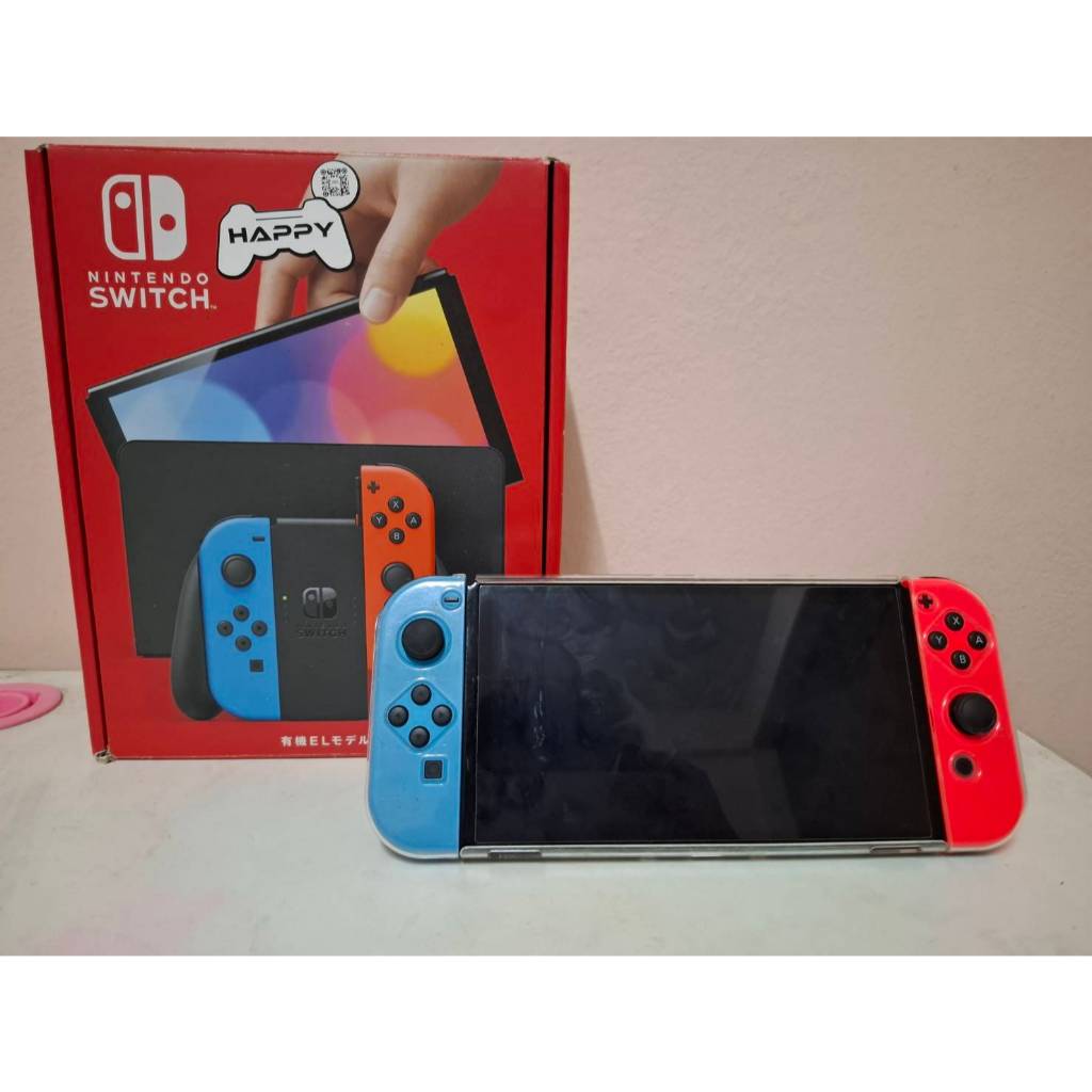 [มือสอง] Nintendo Switch OLED Neon สภาพดีพร้อมของแถม