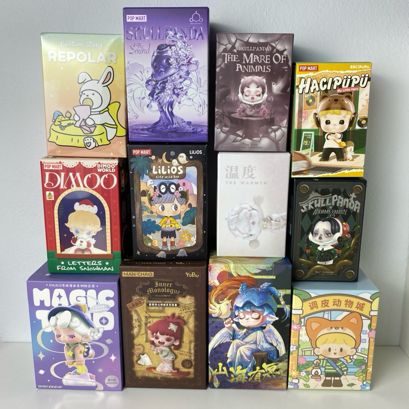 (ของแท้ ลดล้างสต็อค) art toy, skullpanda, Mimi, Hacipupu, dimoo, lilios, yobu, aurora