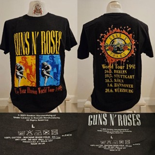 🌍เสื้อวง Gun n' Roses ลิขสิทธิ์แท้ 100% ป้ายปั้มคอ ลิขสิทธิ์…