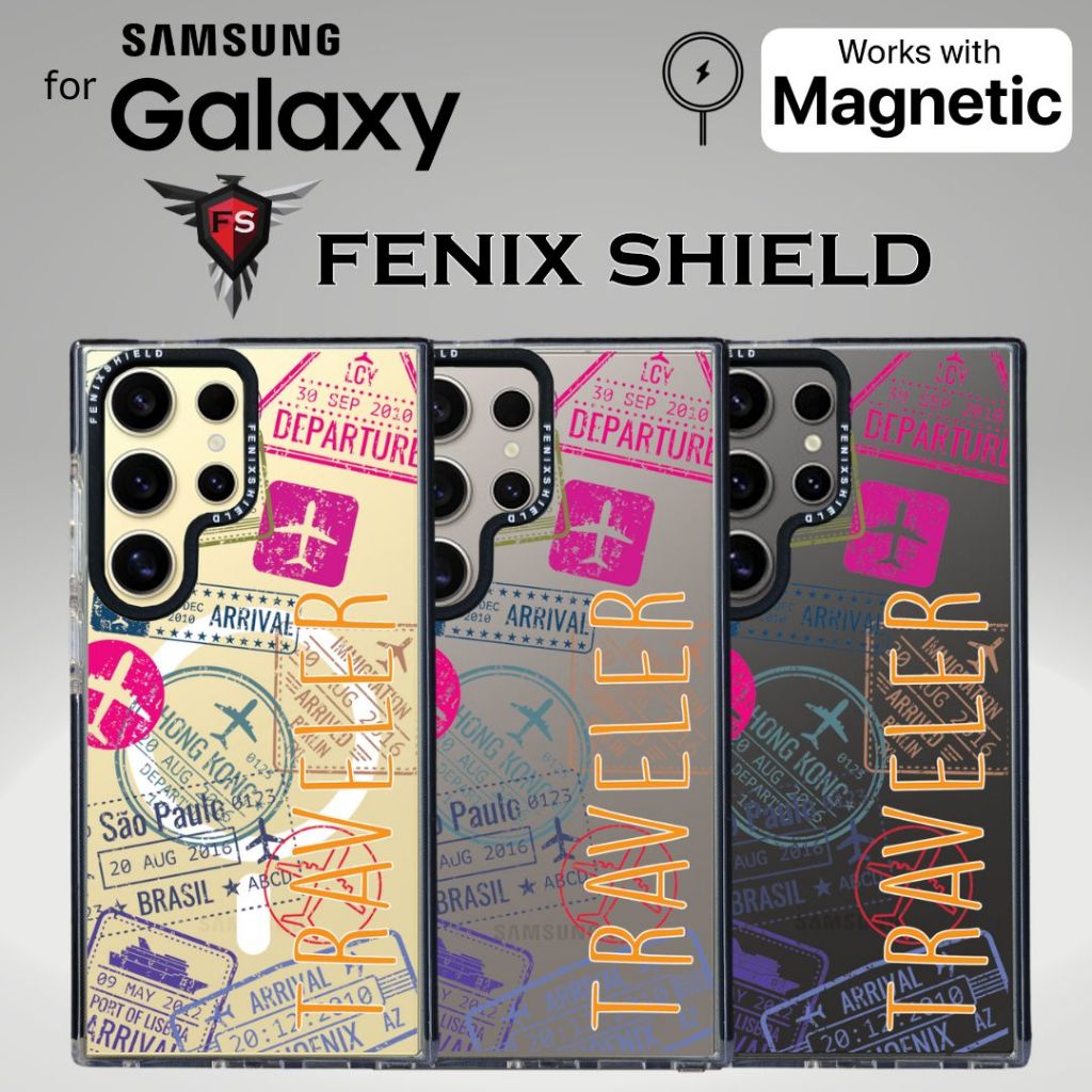 เคส FenixShield Ultra Hybrid [ TRAVELER ] สำหรับ Samsung Galaxy S25 / S24 / S23 / S22 / FE / Plus / 