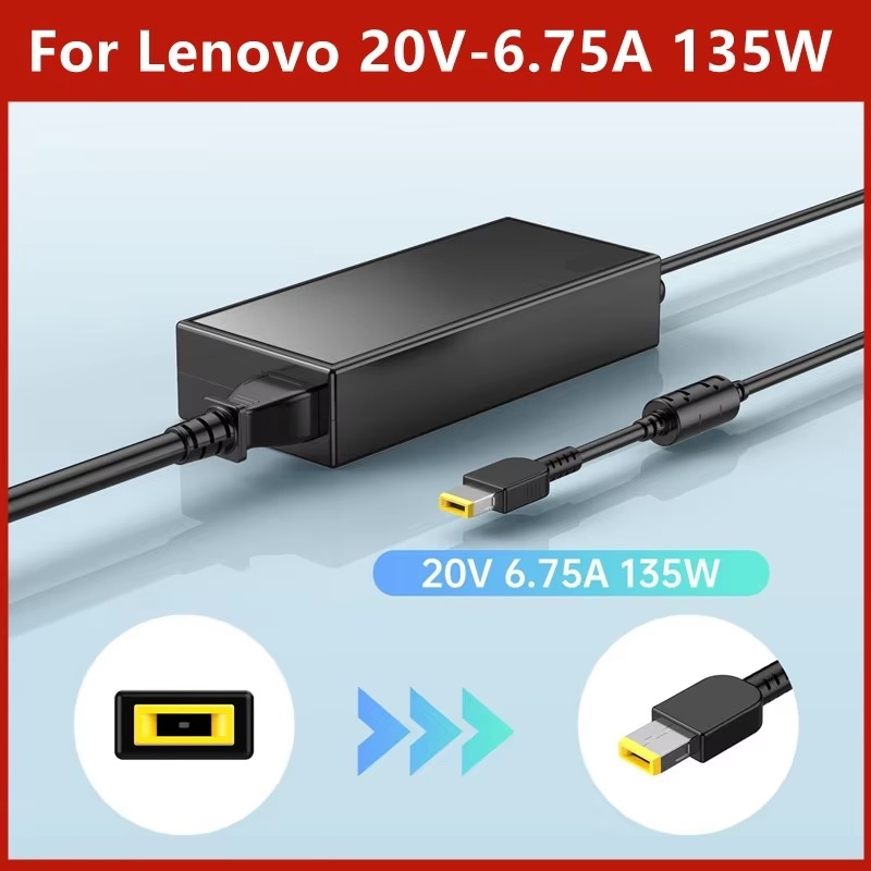 Adapter Power For Lenovo 20V 6.75A 135W AC Laptop Charger  ADL135NDC3A 45N0554 Legion Y520 Yoga C940 S740 Ideapad Y700.