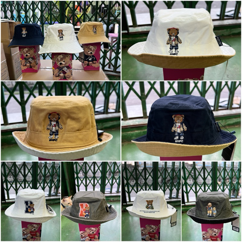 หมวกบักเก็ตโปโลหมี Classic Bear Bucket #ของแท้100% #bhpc #beverlyhillspoloclub #หมวกบักเก็ตหมี