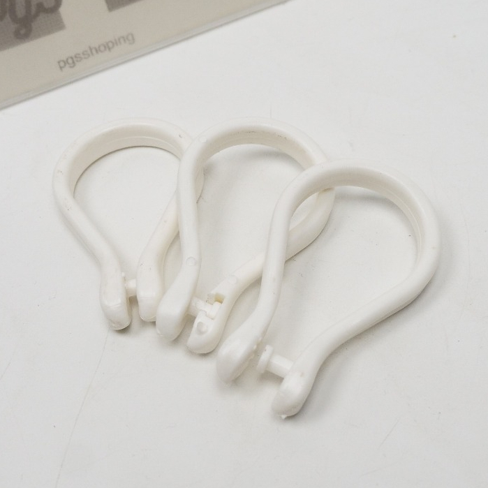 ห่วงพลาสติก อเนกประสงค์ แขวนผ้าม่าน แขวนของ ความกว้างสูงสุด 3 cm