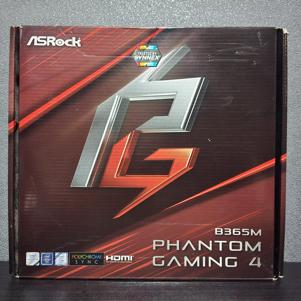 MAINBOARD (เมนบอร์ด) ASROCK B365M PHANTOM GAMING 4 (LGA 1151) (M-ATX) สินค้ามือ2 ❌ มีตำหนิโปรดอ่านก่