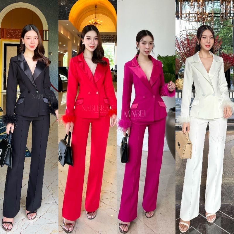 [พร้อมส่ง] NABI ชุดเซ็ตสูทออกงานสวยหรูเกรดพรีเมียม