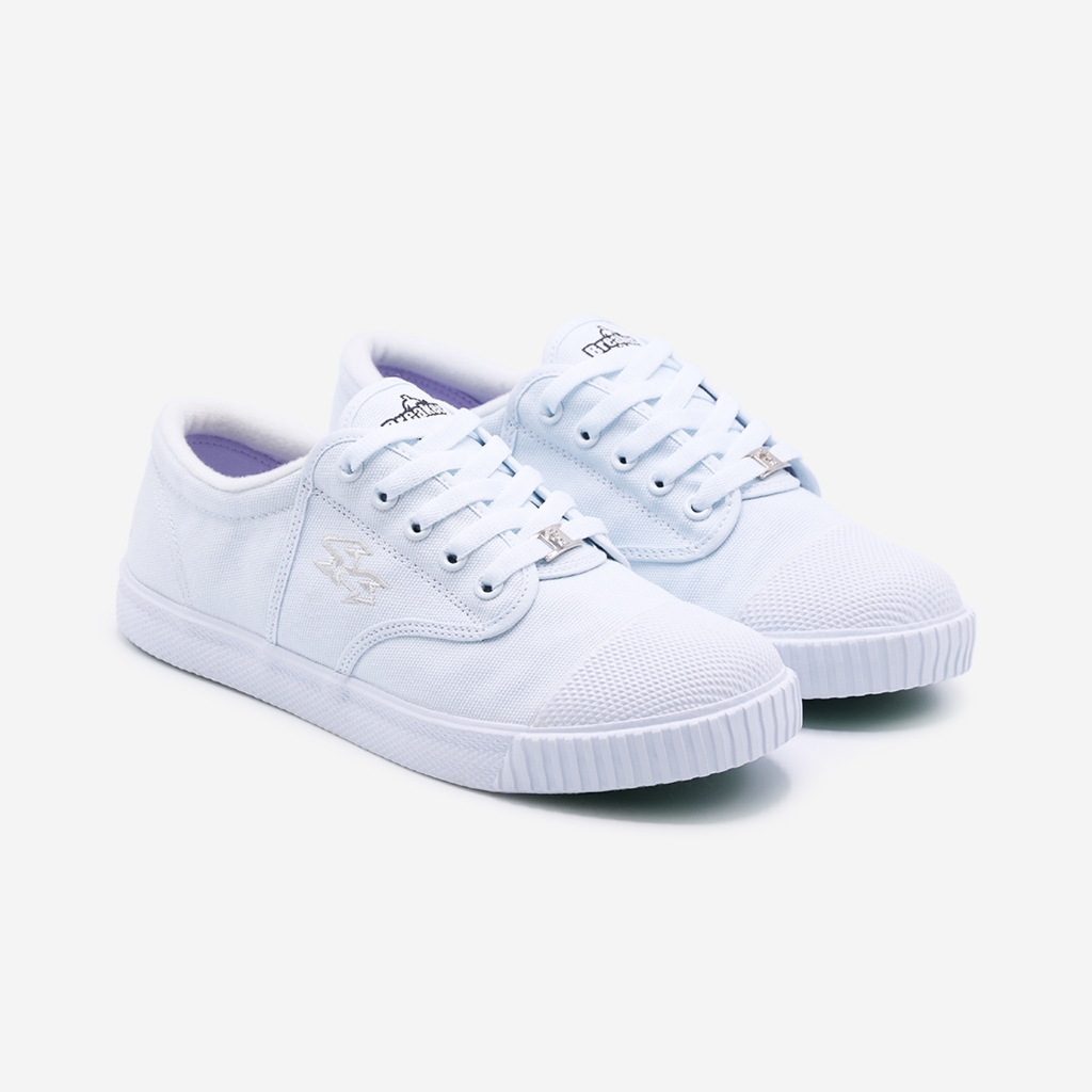 Breaker รองเท้านักเรียนเบรกเกอร์ รุ่น 4X4 รองเท้าผ้าใบสีขาว Size  29-47