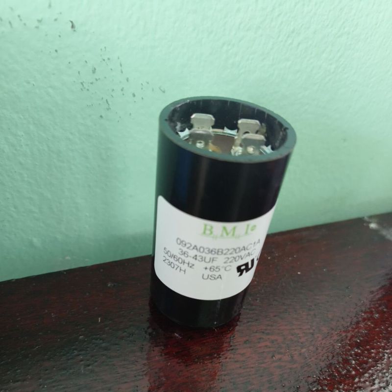 คาปาตู้แช่ 36-43UF 220VAC BMI คุณภาพดีมาก
