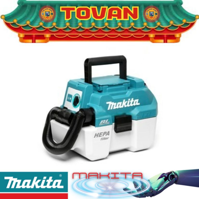 MAKITA รุ่น DVC750LZ เครื่องดูดฝุ่น-เป่าไร้สาย 18 โวลต์ # ออก..ใบเสร็จ-ใบกำกับภาษี..ได้ครับ..