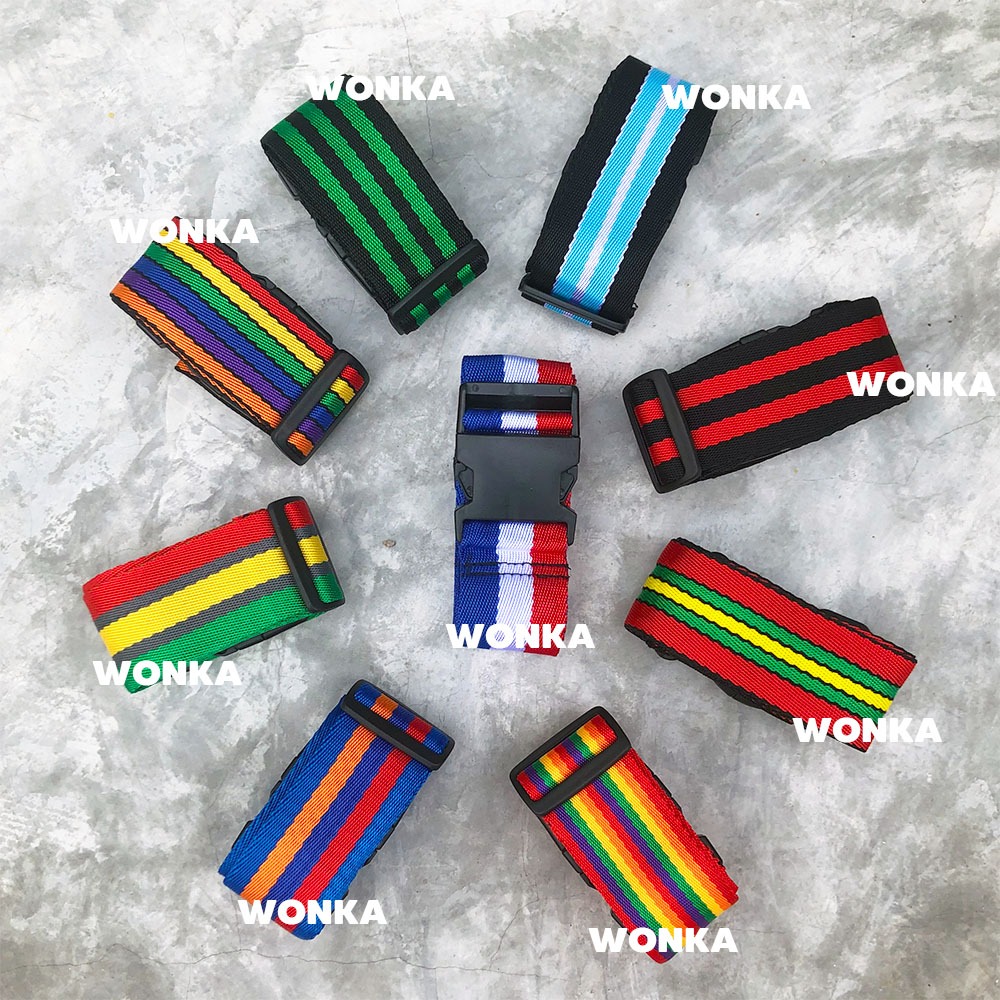 สินค้างานไทย สายรัดกระเป๋าเดินทาง Luggage Strap ยาวสูงสุด 200 เซนติเมตร มีรหัสล๊อคสาย/ไม่มีรหัสล๊อค