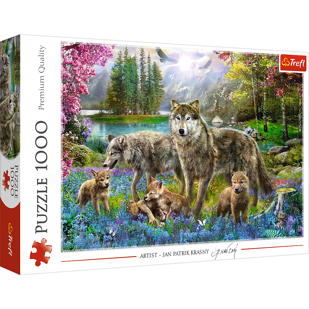 TREFL Jigsaw จิ๊กซอว์ จำนวน 1000 ชิ้น รุ่น Lupine Family (68.3x48 cm.) นำเข้าจากยุโรป พร้อมส่ง