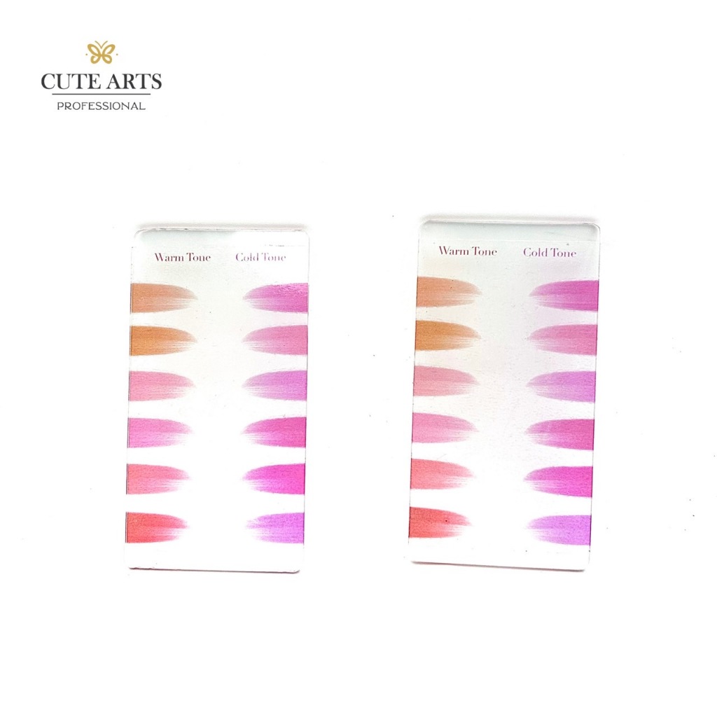 แผ่นชาร์ตสีปาก Personal Color Lips กว้าง5*ยาว9.5cm. เลือกสีปาก สีลิปสติกให้ปัง สีไหนรอด สีไหนเริ่ด ชาร์จสีลิปอะคลิลิค
