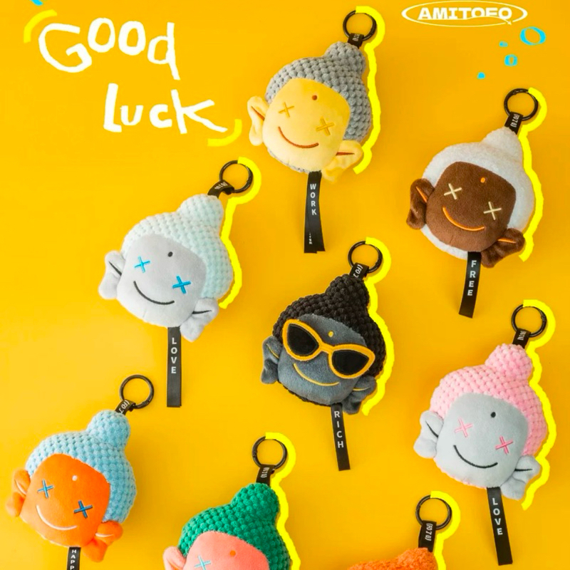 (พร้อมส่ง) พวงกุญแจหลวงเจ๊ พวงกุญแจ Amitofo Good Luck