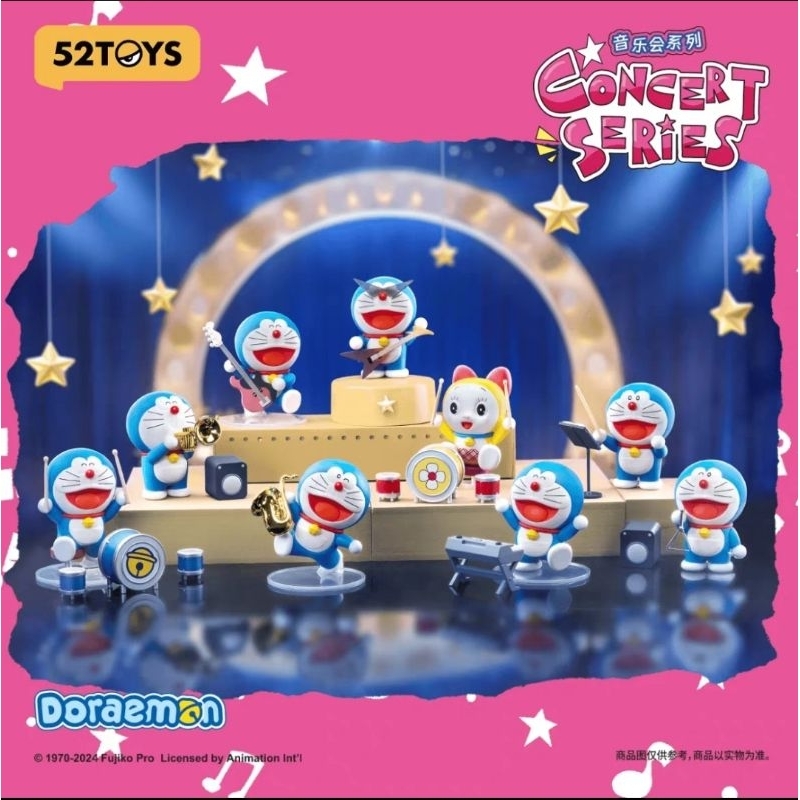 ⭐พร้อมส่ง⭐ 52TOYS - Doraemon - Concert Series (Art Toy/Designer Toy/Blind Box)