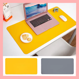 ส่งไว พร้อมส่งจากไทย Mouse Pad แผ่นรองเมาส์สีพื้น/สีพาสเทลน่ารักๆ แผ่นรองเมาส์ขนาดใหญ่ หนัง PU มีหลายขนาด แผ่นรองกันน้ำ