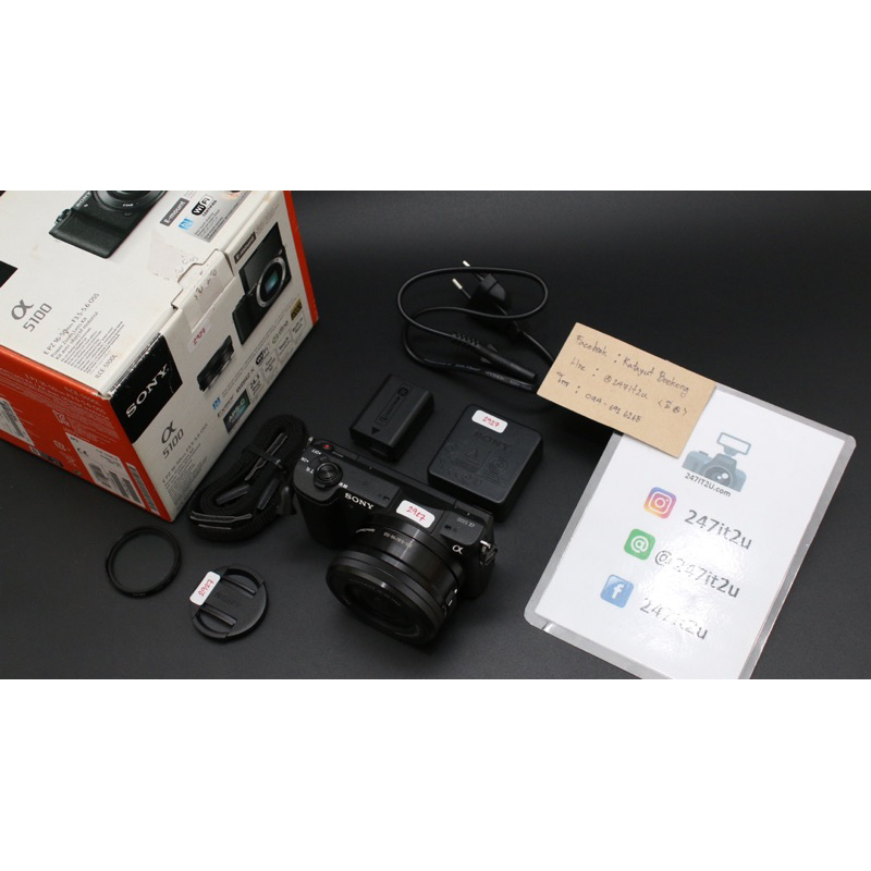 กล้อง SONY A5100 16-50 มี Wifi รุ่นยอดนิยม มือสอง คัดสภาพ กล้องสภาพดี