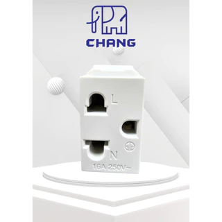 (ยกกล่อง) เต้ารับมีกราวด์ 3 ขา มีกราวด์ แบบเสียบ ยี่ห้อ ช้าง รหัส PCH-900N