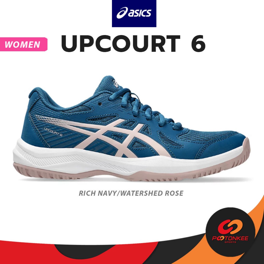 ASICS WOMEN'S UPCOURT 6 รองเท้าIndoor คอร์ท แบดมินตัน วอลเลย์บอล ผู้หญิง