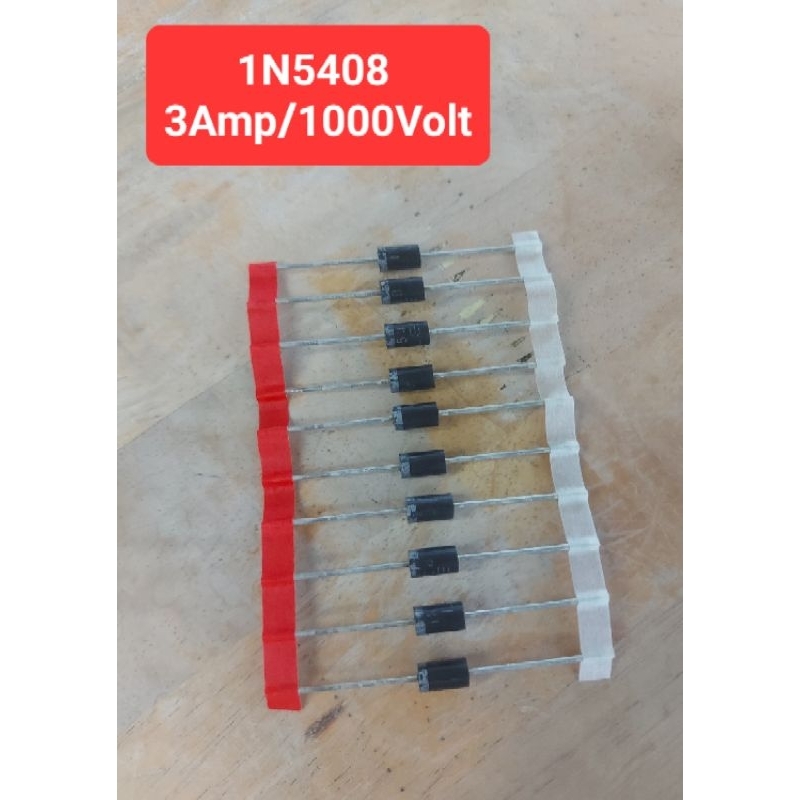 1N5408 Diode 3Amp/1000Volt (ห่อละ10ตัว)(ราคาห่อละ)