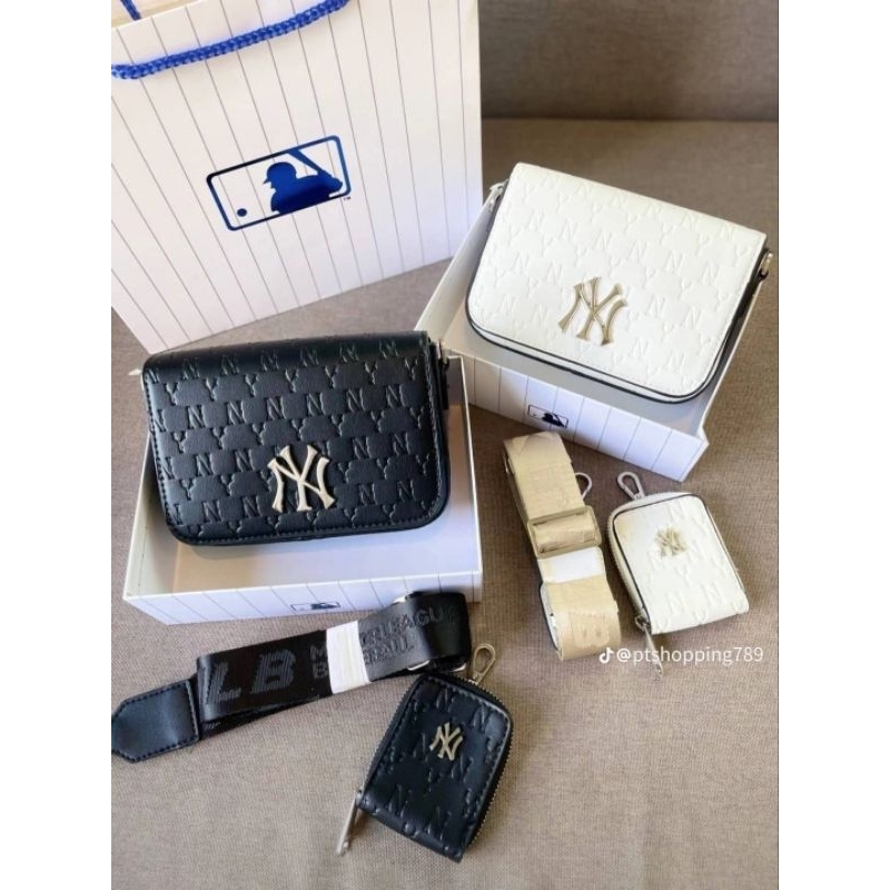 New ของแท้ 💯% MLB NEW YORK YANKEES /กระเป๋าสะพายข้าง/กระเป๋าสะพายข้าง MLB（สินค้ามาพร้อมกระเป๋าใส่เหร