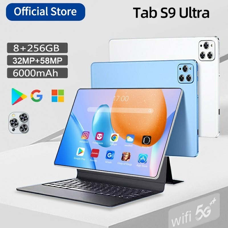【ใส่ซิมการ์ดได้】แท็บเล็ต Galaxy tab S9 Ultra tablet 12GB+512GB หน้าจอขนาดใหญ่ HD 11.6นิ้ว 5Gwifi Android แทปเล็ต taplet