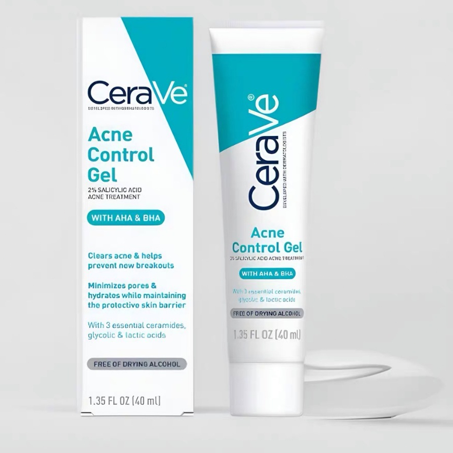 【จัดส่งที่รวดเร็ว】Cerave Acne Control Gel การรักษาสิว Salicylic Acid 2% 40ml
