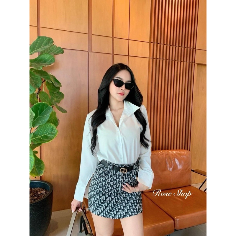 ลุคนี้  มากคะแม่ เซต 3 ชิ้น เสื้อเชิ๊ต แขนยาว