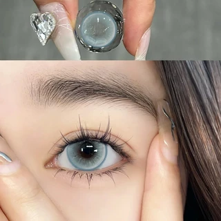 จัดส่งภายใน 24 ชม. {องศา -0.00~-4.50} คอนแทคเลนส์สายตาสั้น ตาสีฟ้าโต 14.2-14.5 mm.